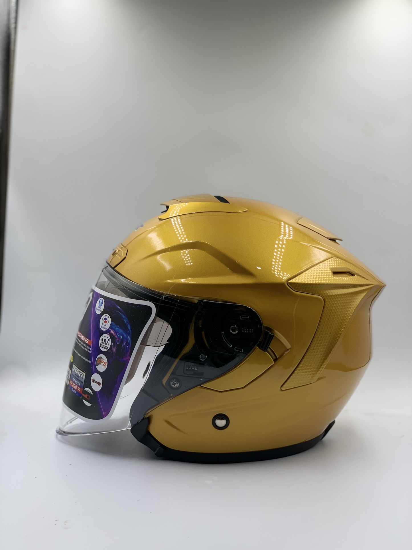 MHR NV Force Dual Visor Plain Solid Colour (SIRIM)